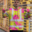 Pink Neon Yellow Orchid Hi-Vis Hoodie