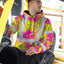 Pink Neon Yellow Orchid Hi-Vis Hoodie