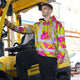 Pink Neon Yellow Orchid Hi-Vis Hoodie