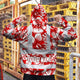 Red Neon White Orchid Hi-Vis Hoodie