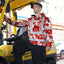 Red Neon White Orchid Hi-Vis Hoodie