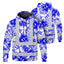 Blue Neon White Orchid Hi-Vis Hoodie