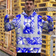 Blue Neon White Orchid Hi-Vis Hoodie