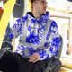 Blue Neon White Orchid Hi-Vis Hoodie