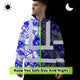 Blue Neon White Orchid Hi-Vis Hoodie