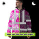 Pink Neon White Orchid Hi-Vis Hoodie