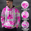 Pink Neon White Orchid Hi-Vis Hoodie