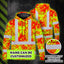 Orange Neon Yellow Orchid Hi-Vis Hoodie