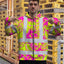 Pink Neon Yellow Orchid Hi-Vis Zip Hoodie