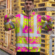 Pink Neon Yellow Orchid Hi-Vis Zip Hoodie