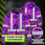 Pink Neon Violet Orchid Hi-Vis Zip Hoodie