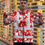 Red Neon White Orchid Hi-Vis Zip Hoodie