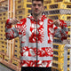 Red Neon White Orchid Hi-Vis Zip Hoodie