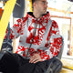 Red Neon White Orchid Hi-Vis Zip Hoodie