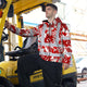 Red Neon White Orchid Hi-Vis Zip Hoodie