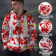 Red Neon White Orchid Hi-Vis Zip Hoodie