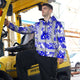 Blue Neon White Orchid Hi-Vis Zip Hoodie