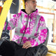 Pink Neon White Orchid Hi-Vis Zip Hoodie