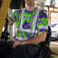 Green Neon Violet Orchid Hi-Vis T-Shirt