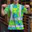 Green Neon Blue Orchid Hi-Vis T-Shirt