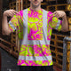 Pink Neon Yellow Orchid Hi-Vis T-Shirt