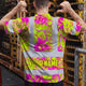 Pink Neon Yellow Orchid Hi-Vis T-Shirt