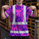 Pink Neon Violet Orchid Hi-Vis T-Shirt