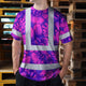 Pink Neon Violet Orchid Hi-Vis T-Shirt