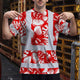 Red Neon White Orchid Hi-Vis T-Shirt