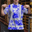 Blue Neon White Orchid Hi-Vis T-Shirt
