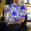 Blue Neon White Orchid Hi-Vis T-Shirt