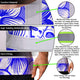 Blue Neon White Orchid Hi-Vis T-Shirt