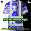Blue Neon White Orchid Hi-Vis T-Shirt