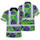 Green Neon Violet Orchid Hi-Vis Polo Shirt