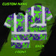 Green Neon Violet Orchid Hi-Vis Polo Shirt