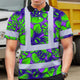 Green Neon Violet Orchid Hi-Vis Polo Shirt