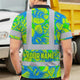 Green Neon Blue Orchid Hi-Vis Polo Shirt
