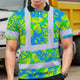 Green Neon Blue Orchid Hi-Vis Polo Shirt