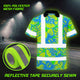Green Neon Blue Orchid Hi-Vis Polo Shirt