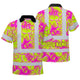 Pink Neon Yellow Orchid Hi-Vis Polo Shirt
