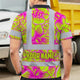 Pink Neon Yellow Orchid Hi-Vis Polo Shirt