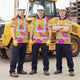 Pink Neon Yellow Orchid Hi-Vis Polo Shirt