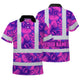 Pink Neon Violet Orchid Hi-Vis Polo Shirt