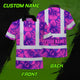 Pink Neon Violet Orchid Hi-Vis Polo Shirt