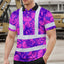 Pink Neon Violet Orchid Hi-Vis Polo Shirt