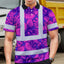Pink Neon Violet Orchid Hi-Vis Polo Shirt