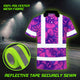 Pink Neon Violet Orchid Hi-Vis Polo Shirt