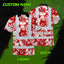 Red Neon White Orchid Hi-Vis Polo Shirt
