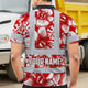 Red Neon White Orchid Hi-Vis Polo Shirt