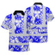 Blue Neon White Orchid Hi-Vis Polo Shirt
